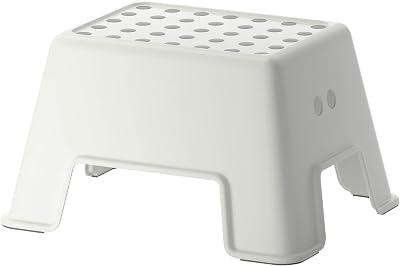 IKEA Bolmen Non-Slip Bathroom Stool 44 x 35 x 25 cm White 150 kg