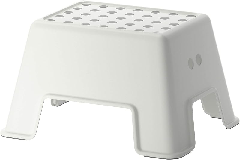 IKEA Bolmen Non-Slip Bathroom Stool 44 x 35 x 25 cm White 150 kg
