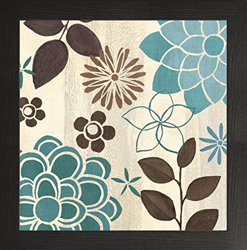 Frame Company Watson Range Abstract Garden II by Veronique Charron, Photo Frame - 8 x 8 Inches, Black