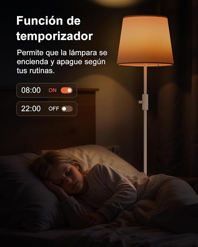 Candeeiro de Pé RGB Inteligente, Aplicação, Compatível com Alexa
