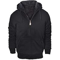 ZITY Men's Zip Up Hoodie Heavyweight Winter Sweatshirt Fleece