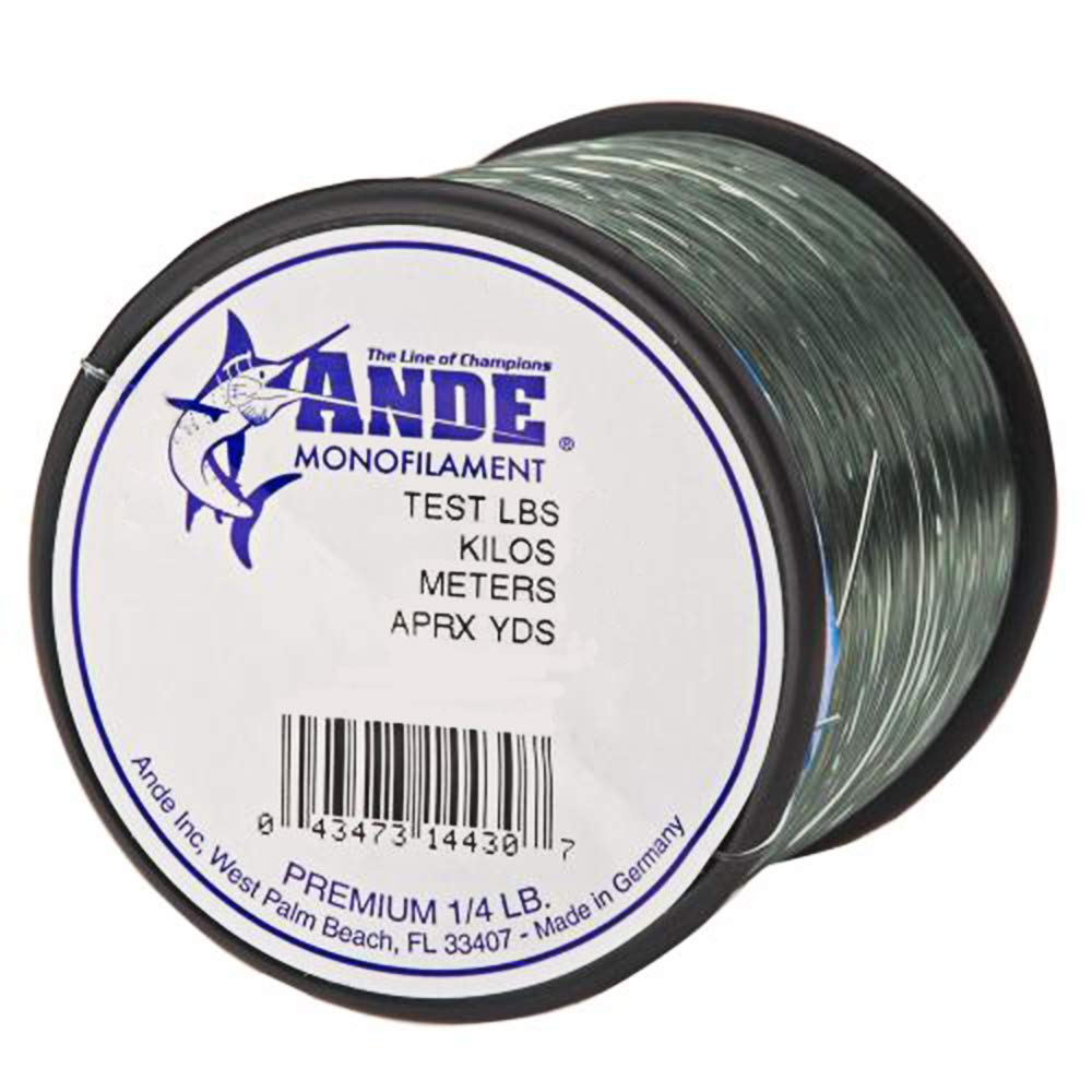 ANDEA14-12G Premium Monofilament Fishing Line, 1/4-Pound Spool, 12-Pound Test, Green Finish
