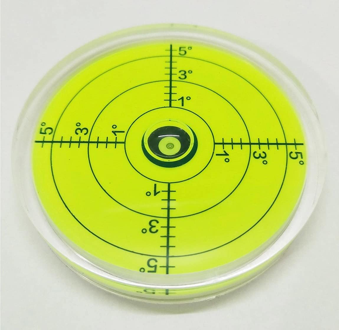 75mmx12mm Bubble Spirit Level Degree Marked Surface Circular Bullseye Bubble Round Level Bubble for Camera, Tripods, RV, Camper, Furniture, Telescope, Turntables, Phonograph Measuring Tools