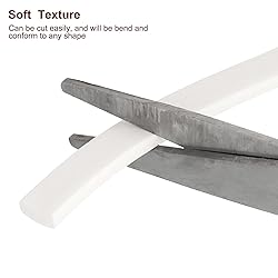 uxcell Silicone Foam Seal Strip, 0.12" x 0.4" x
