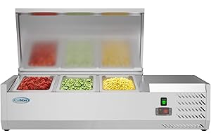 KoolMore SCDC-3P-SG Commercial-Refrigerator, 40 Inch, Silver