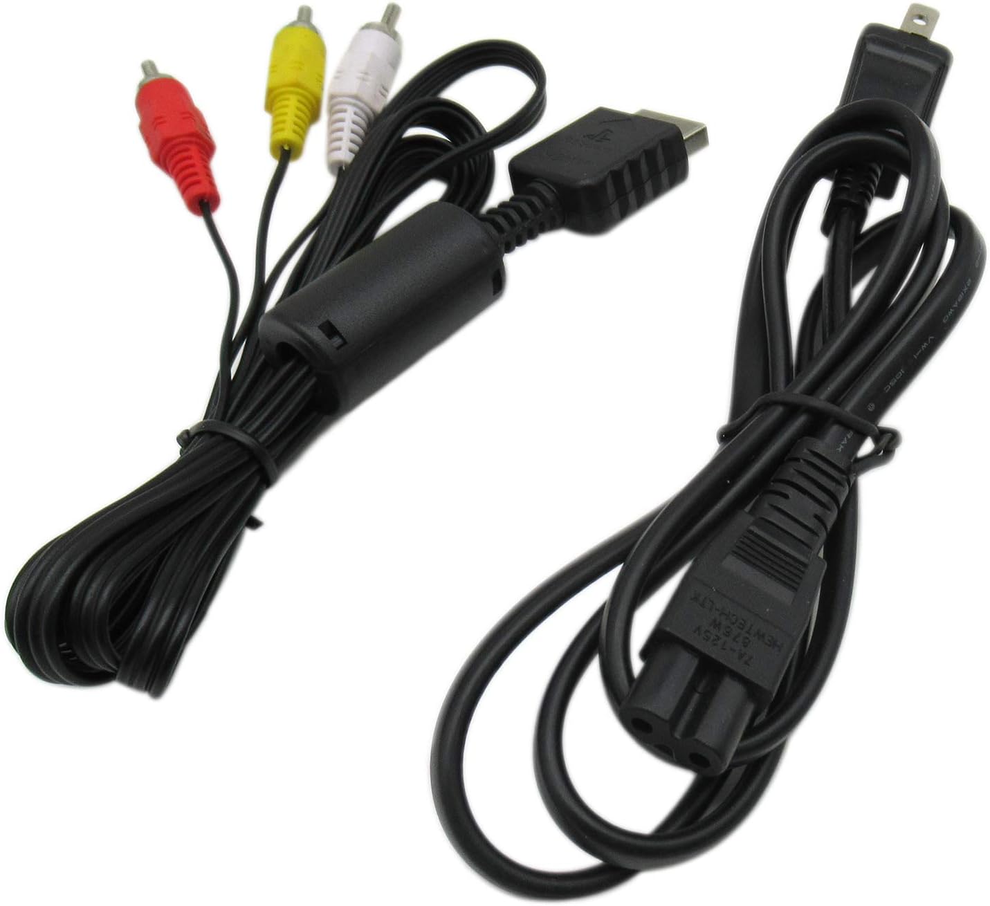 XIAMI Power Cord and AV Cable Assembly for Playstation 2