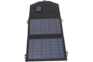 7W 5V Foldable Solar r, Portable High Conversion Rate Solar Power Panel for Outdoor Camping Home RV