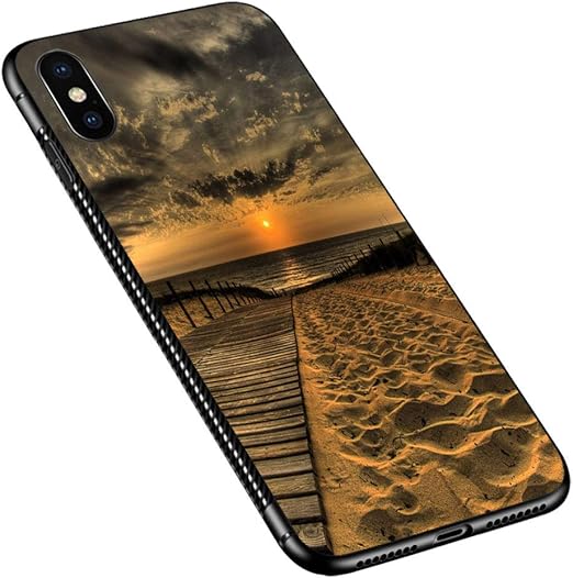 Amazon Com Iphone Xs Case Golden Desert Sunset Iphone X Cases For Girls Boys Pattern Design Shockproof Non Slip Case For Apple Iphone X Xs
