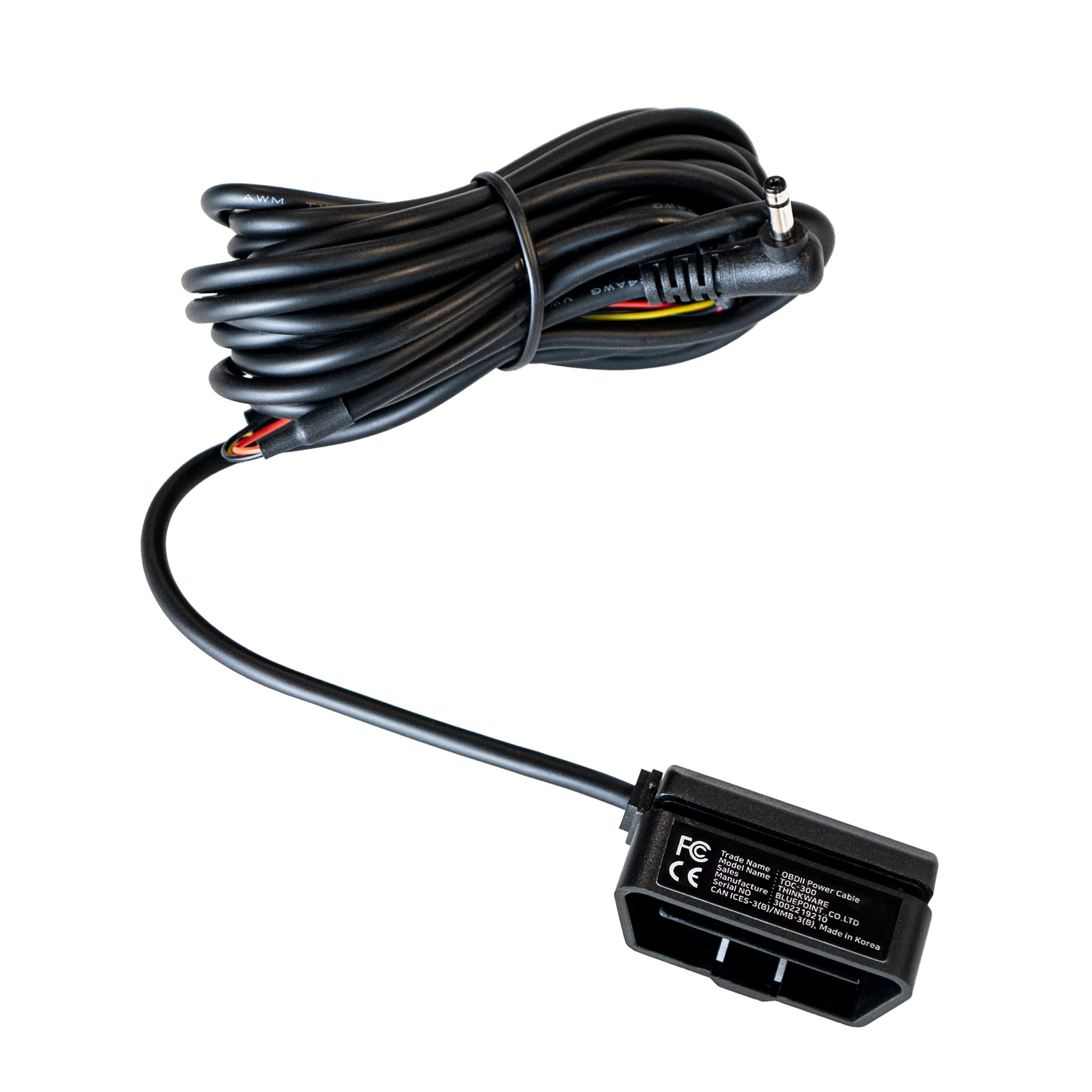 THINKWARE OBD-II (OBD-2) Power Cable I Enables Parking Mode I Plug & Play | Alternative to Hardwiring Cable | Compatible with Most Gas, Electric, Hybrid & Start-and-Stop-Enabled Vehicles