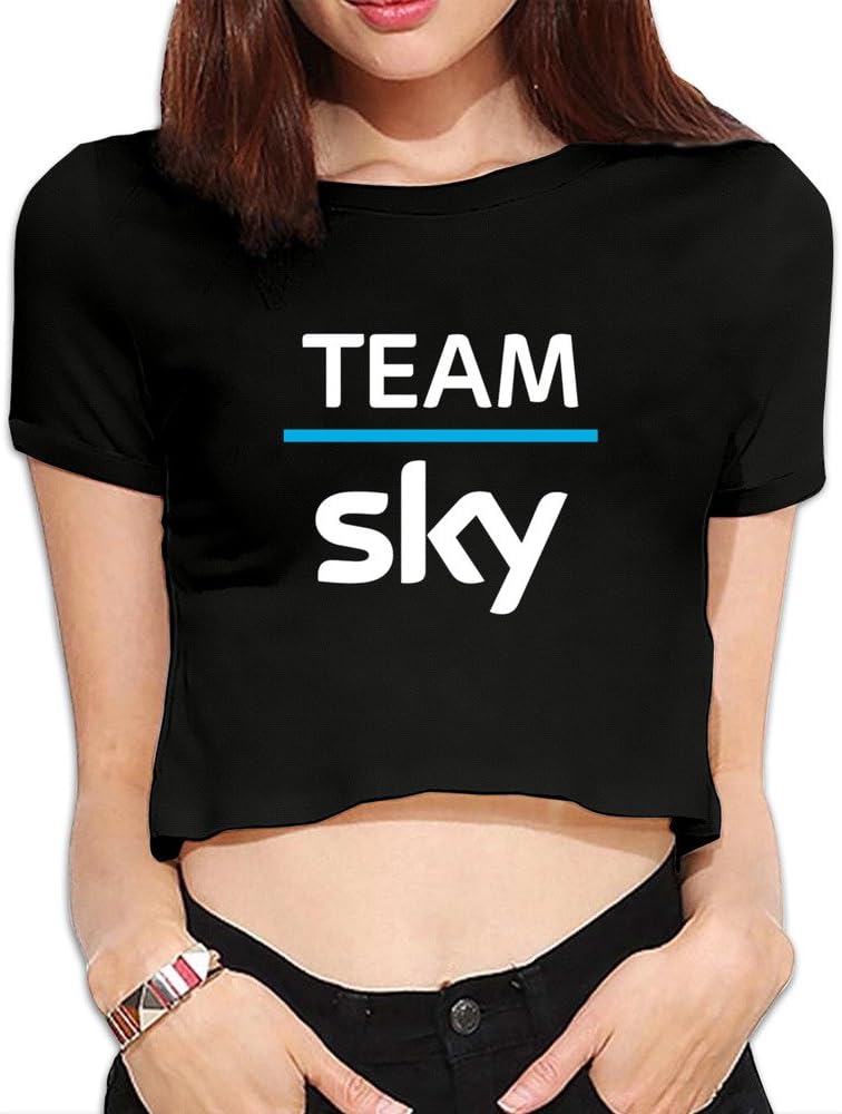 Woman's Team Sky Bare Midriff Shirs
