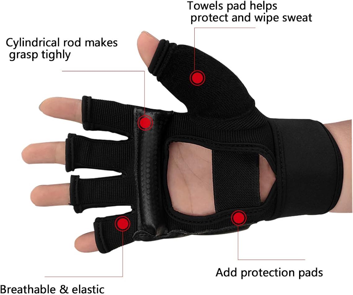 fingerless kickboxing gloves