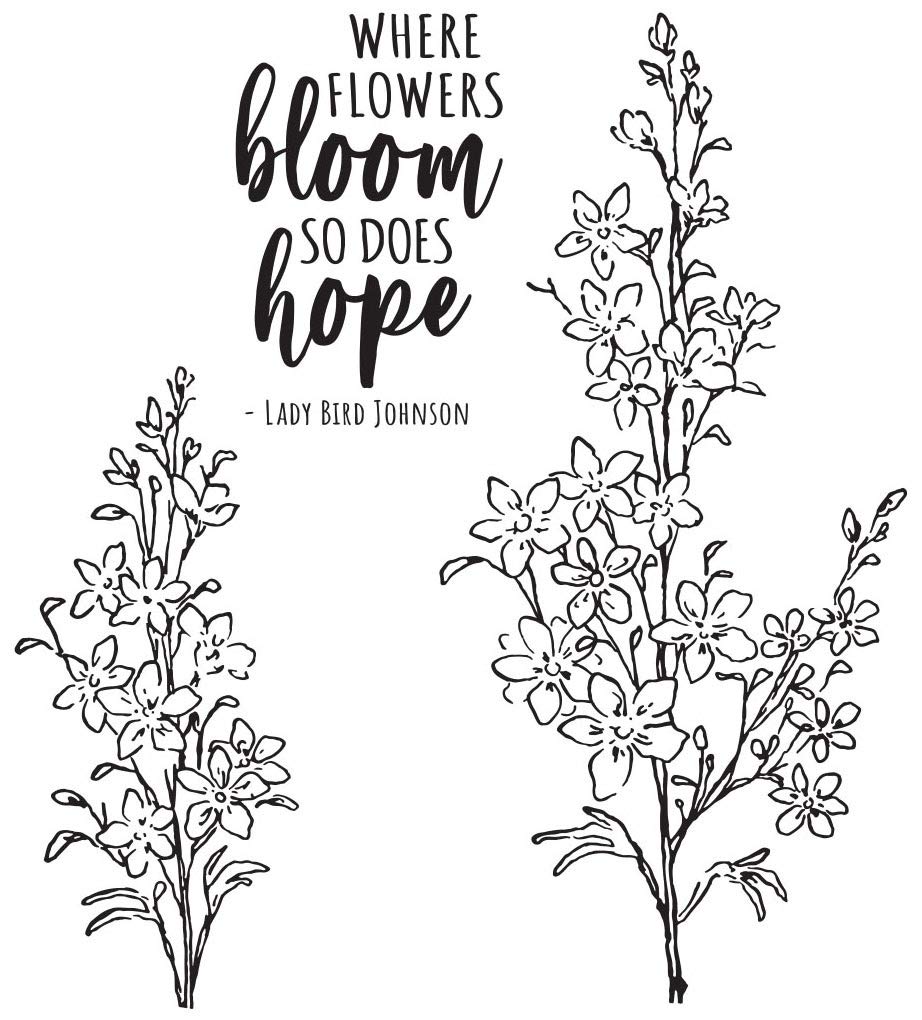 SPELLBINDERS Stamps FRAG.FLWRS, transperant