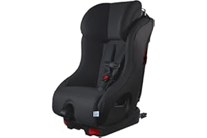 Clek Foonf Convertible Car Seat with Rigid Latch, Crumple Zone Safety System, Adjustable Headrest, Reclining Design, Anti-Rebound Bar & Flame Retardant-Free (Mammoth Ziip)