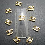 EVERMARKET(TM) 10PCS Fashion Nail Art 3d Alloy Rhinestones Nail Art DIY Decorations 1284