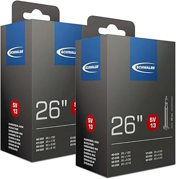 Amazon Schwalbe シュワルベ 26 1 50 2 40用チューブ 仏式バルブ 13sv ２本セット 並行輸入品 シュワルベ Schwalbe タイヤチューブ