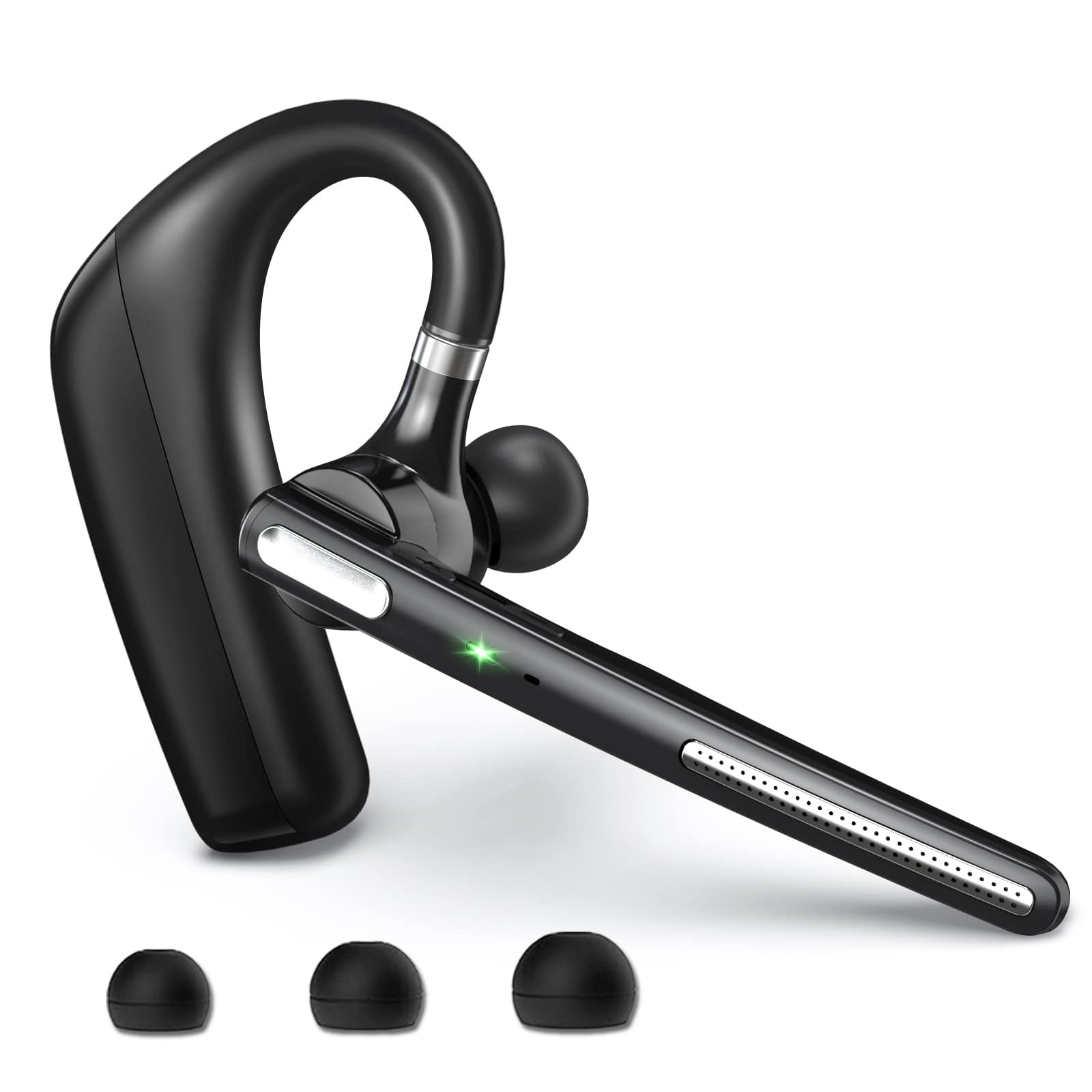 Photo 1 of Bluetooth Headset V5.4, Wireless Bluetooth Earpiece with CVC8.0 Dual Mic Noise Cancelling 110 Hours Talktime for Cell Phone/iPhone and Android Headphones for Trucker/Driver/Business