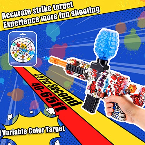 Gel Ball Blaster, Automatic Splatter Ball Blaster with 40000 Gel Beads