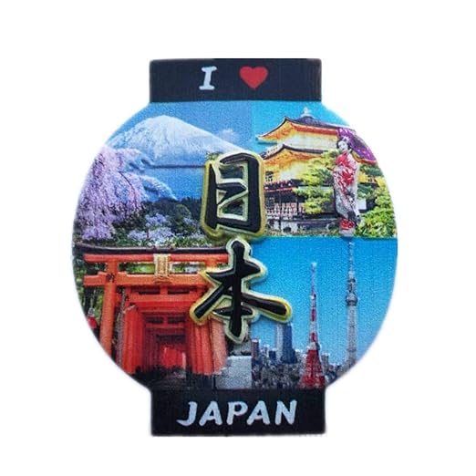 Weekinglo Souvenir Linterna Japón Imán de Nevera de Resina Hecho A ...