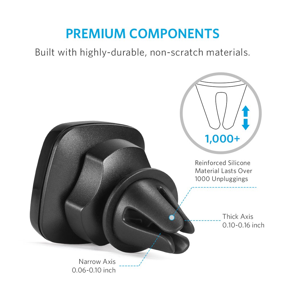 Anker Air Vent Car Mount, HighlyAdjustable Phone Holder for
