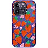 CASETiFY Impact iPhone 14 Pro Case [4X Military Grade Drop Tested / 8.2ft Drop Protection] - Strawberries - Peri Purple