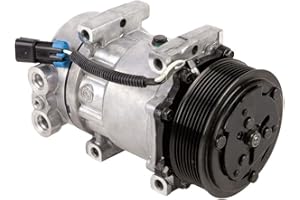 BUYAUTOPARTS! AC Compressor & A/C Clutch For Kenworth & Peterbilt Replaces Sanden SD7H15 4042 4432 4759 - BuyAutoParts 60-02144NA New