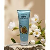 SNAIL FOAM CLEANSER, CLARIFYING AND DAILY BRIGHTENING WITH HYALURONIC ACID AND COLLAGEN MOISTURIZING THE SKIN 8.45 FL OZ KOREAN BRAND SKIN CARE