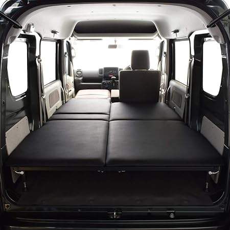 Amazon Co Jp エブリィ バン Da17v Join 専用 片側延長 ベッドキット ブラック レザータイプ エブリィ ベッド エブリィ車中泊 ベットキット Da17v マット 荷室 棚 Every 車中泊 日本製 車 バイク