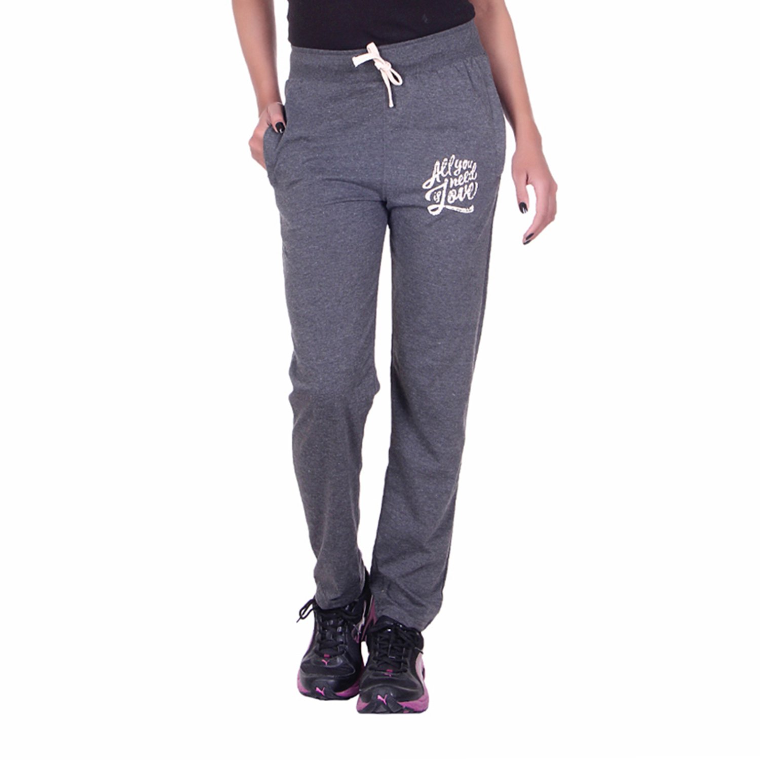 dfh women's cotton track pant