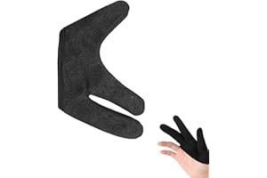 fanelod 3 Finger Heat Resistant Gloves - Hair Dye 3 Finger Heat Protector | Heat Resistant Gloves for Hair Styling | Curling