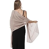 Chiffon Shawls and Wraps for Evening Dresses Women Elegant Soft Scarf Bridal Scarve Wedding Stole