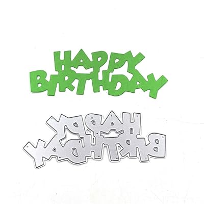 Buy Lzbrdy 1 4 3 6 Inch Happy Birthday Words Metal Cutting Dies For Card Making And Scrapbooking Paper Crafts Birthday Die Cuts Online In Vietnam B08q3s6hx4