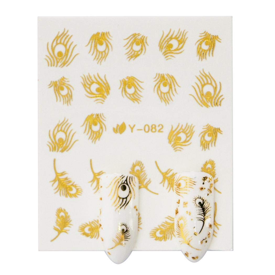 Zhuygba 30Pcs/Pack Nail Art Manicure 3D Decoration Nail Glitter Sticker Nail Decals Nail Art Designs Manicure Decals Gems Glitter Wraps for Women Girls