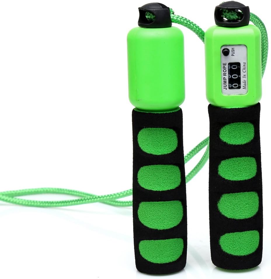Anser Rope Skipping 390 Adjustable Jump Rope with Counter and Comfortable Handles