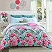 GOOFUN-D4Q 3pcs Duvet Cover Set/Bedding Set 1 Duvet Cover 2 Pillow Shams Lightweight Microfiber Well Designed - Comfortable, Breathable, Soft & Extremely Durable,Full/Queen Size