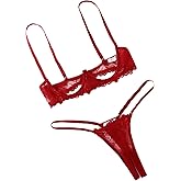 Avidlove Lingerie Set For Women Lace Bra and Panty Set Sexy Underwire Lingerie Set