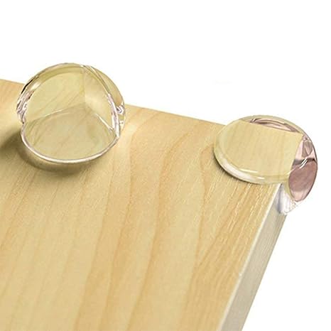 Safester Baby Proofing Corner Edge Guards for Kids (Pack of 8) Transparent Table Corner Guard