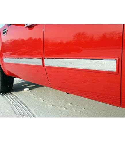 CHROME SIDE DOOR BODY MOLDING TRIM 4PC For 2015-2020 CHEVY - Foto 3