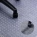 Under Desk Chair Mat (Transparent) Large, Vinyl Floor Protector for Low-Pile Carpets, Hardwood Flooring | Non-Slip Bottom, Heavy-Duty | Home, Office, Computer
