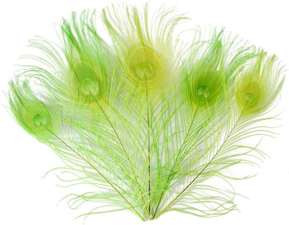 Creny 20Pcs Peacock Feather 10-12inch(25-30cm) for Home Wedding Decoration/Party/DIY