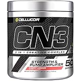 Cellucor CN3 Creatine Nitrate, Creatine HCl, Creatine Monohydrate Powder, Strength and Pump Amplifier, Cherry Limeade, 50 Servings