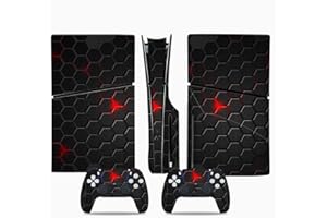Balepha PS5 Slim Console Cover & Protective Shell for Sony, Game Console Accessories, Carbon Fiber Vinyl Sticker Decals, Dust