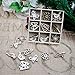 YuQi 45 Pcs Wood Embellishments Laser Cut Birds and Butterfly Ornaments Natural Shapes with Gift Box (Birds & Butterfly)