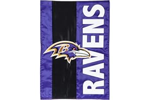 Team Sports America NFL Outdoor Safe Double-Sided Embroidered Logo Applique Flag