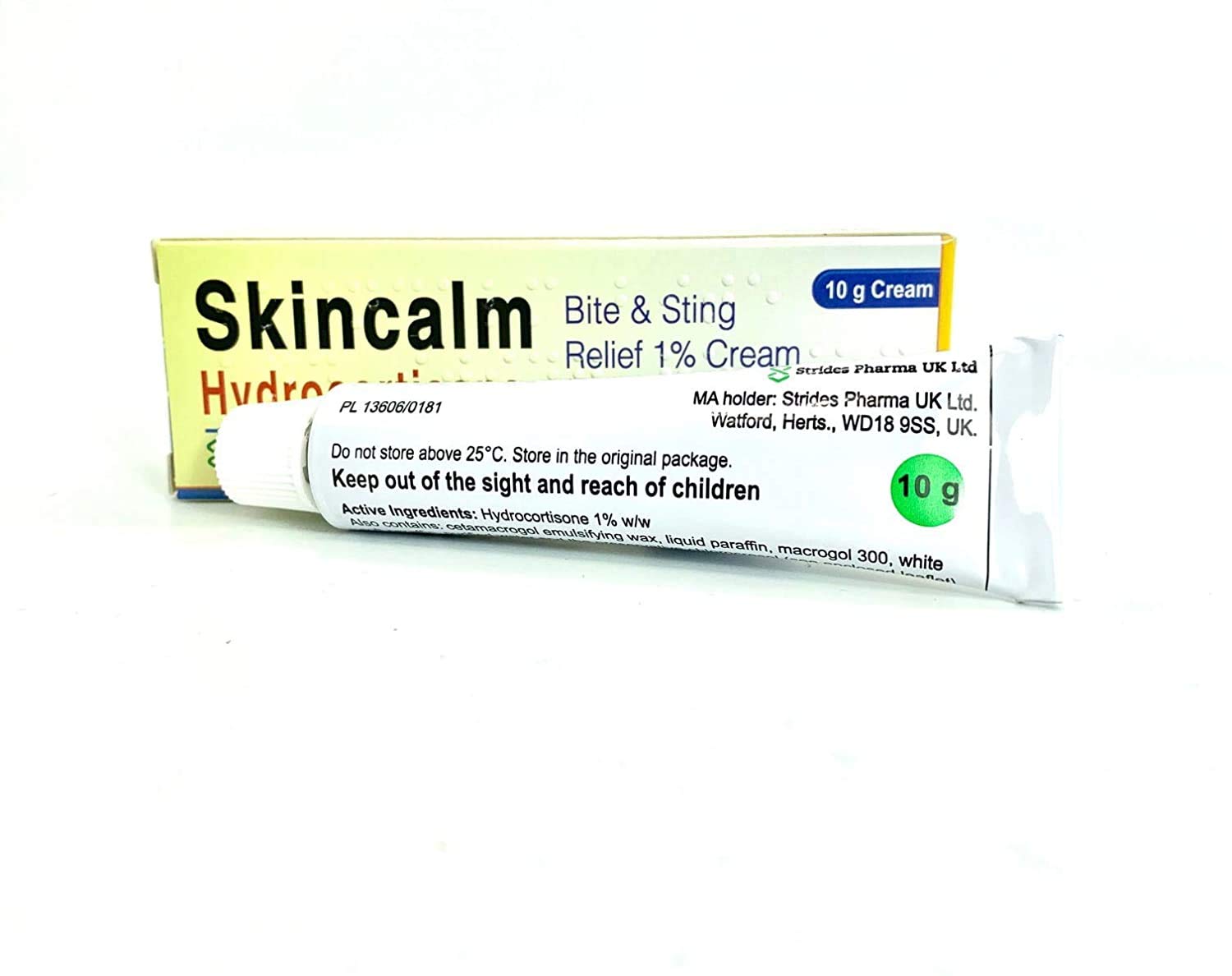 10 x Skincalm 10g Bite and Sting Relief 1% Cream