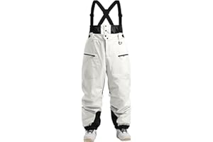 GSOU SNOW Men Snow Bibs Women Baggy Ski Pants Snowboard Overall Insulated Waterproof Windproof Warm Winter