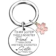 Sister Keychain Gift - Bestie BFF Jewelry For Birthday, Christmas, Graduation, Silver Stainless Steel - View #7