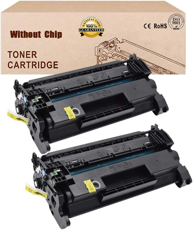 2 Pack-Compatible Toner Cartridges Replacement for HP 59A CF259A Toner Cartridge (Without Chip) for HP Laserjet PRO MFP M404N M404DN M404DW MFP M428DW M428FDN Toner,Black