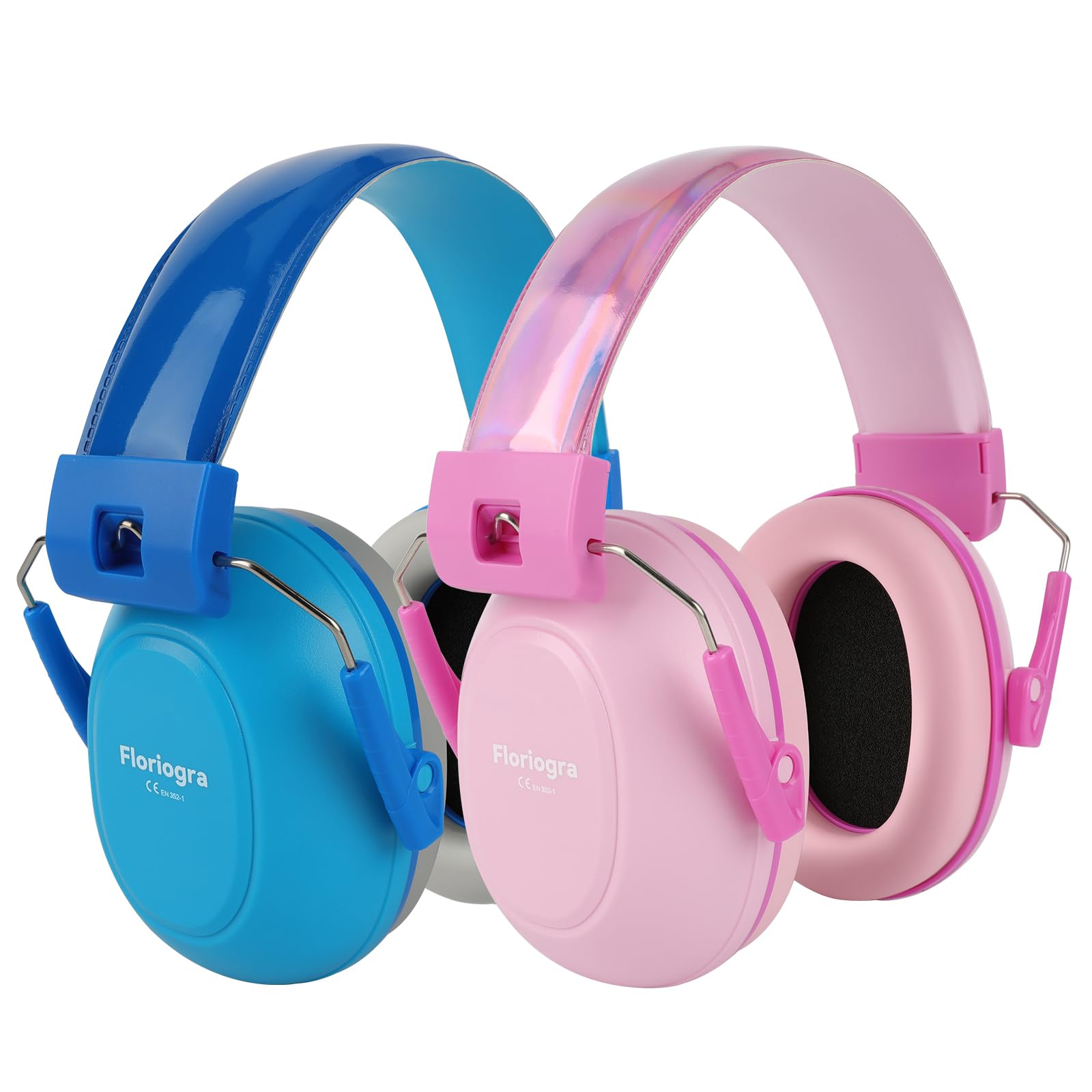 Photo 1 of 2 Pack Noise Cancelling Headphones for Kids, Kids Ear Protection 28dB SNR Noise Reduction Ear Muffs for Children/Toddler, Noise Cancelling Headphones Hearing Protection For Fireworks/Monster Truck