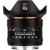 Brightin Star 12mm F2.0 Ultra Wide-Angle Big Aperture APS-C Manual Focus Mirrorless Cameras Lens, Fit for Sony E ZV-E10, A7IV