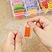 ELECTOP Plastic Floss Bobbins 100 Pieces Embroidery Thread Cards Cross Stitch Bobbin Thread Organizer Holder